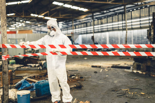 Professional Biohazard technician working in Milford, MI